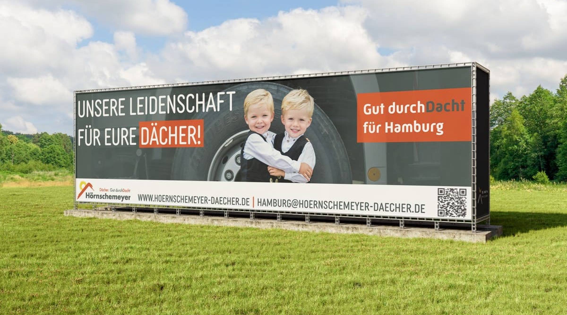 Großformatbanner für Hörnschemeyer