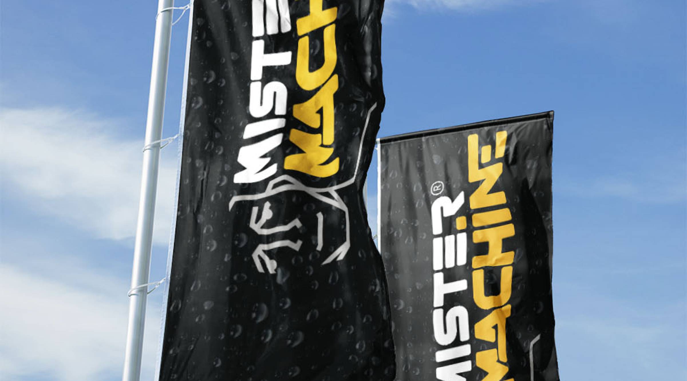 Fahnen für Mr. Machine