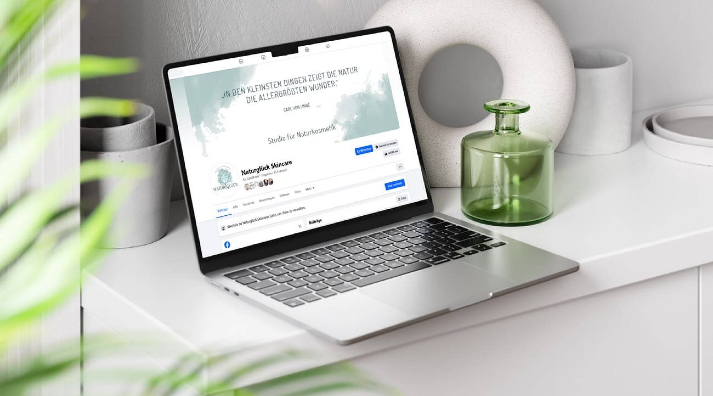 Facebook & Instagram für Naturglück Skincare