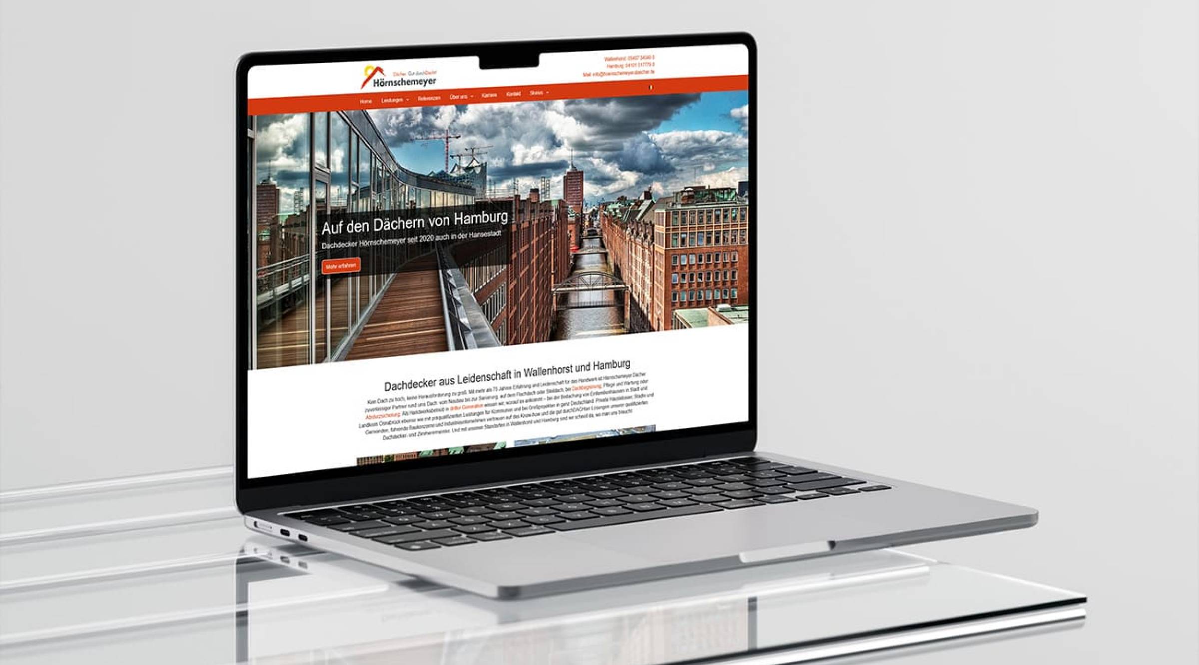 Erfolgreiche Webseite für Hörnschemeyer