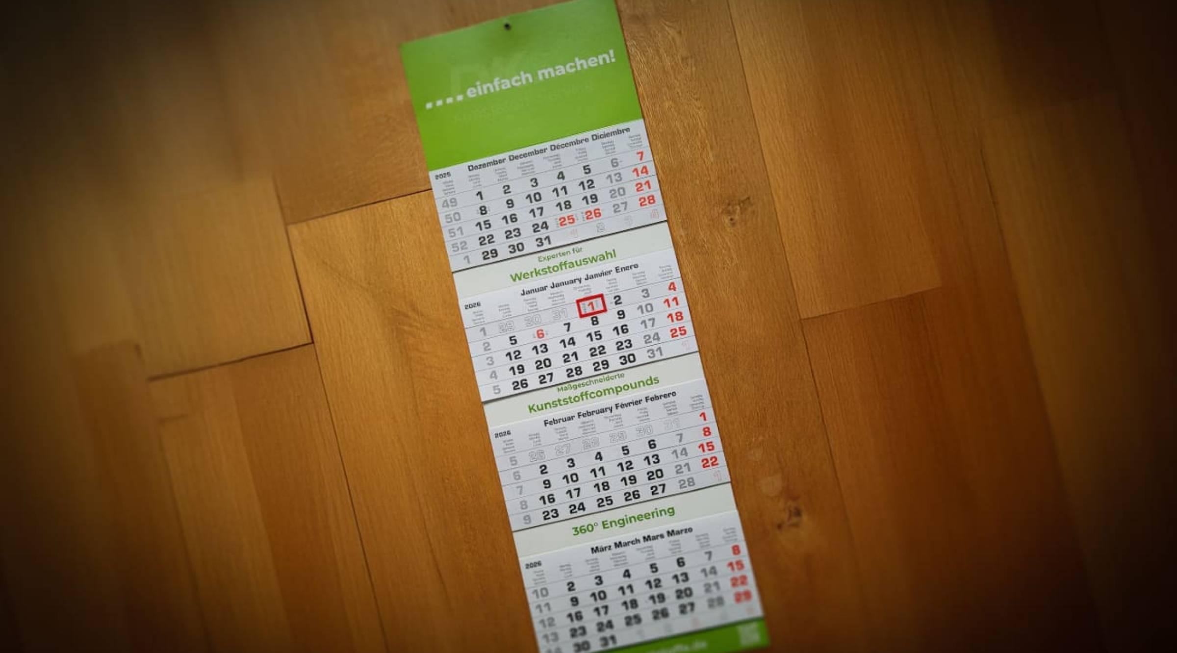 Neue 4-Monatswandkalender für DK Kunststoffservice