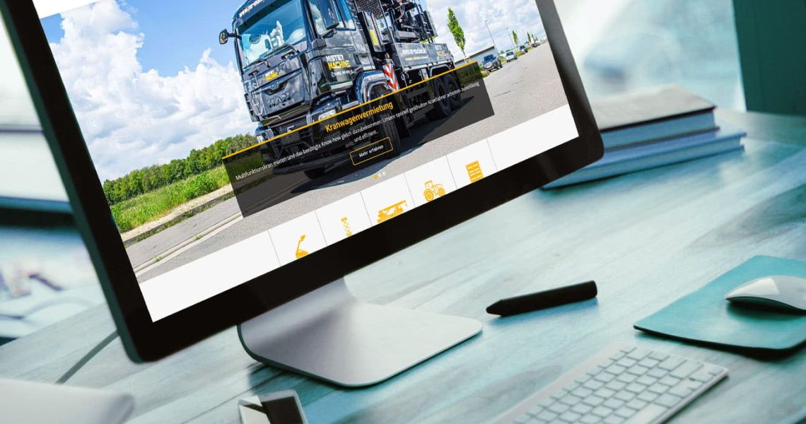 Webseite für die Mr. Machine GmbH