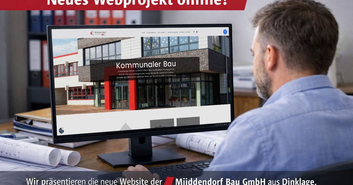 Die neue Website der Middendorf Bau GmbH ist live