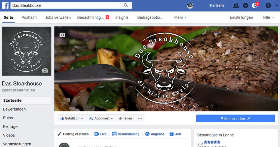 Wie man mit einem Steakhouse 34.000 Facebook Nutzer erreicht