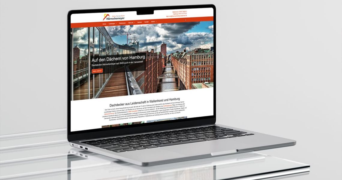 Erfolgreiche Webseite für Hörnschemeyer