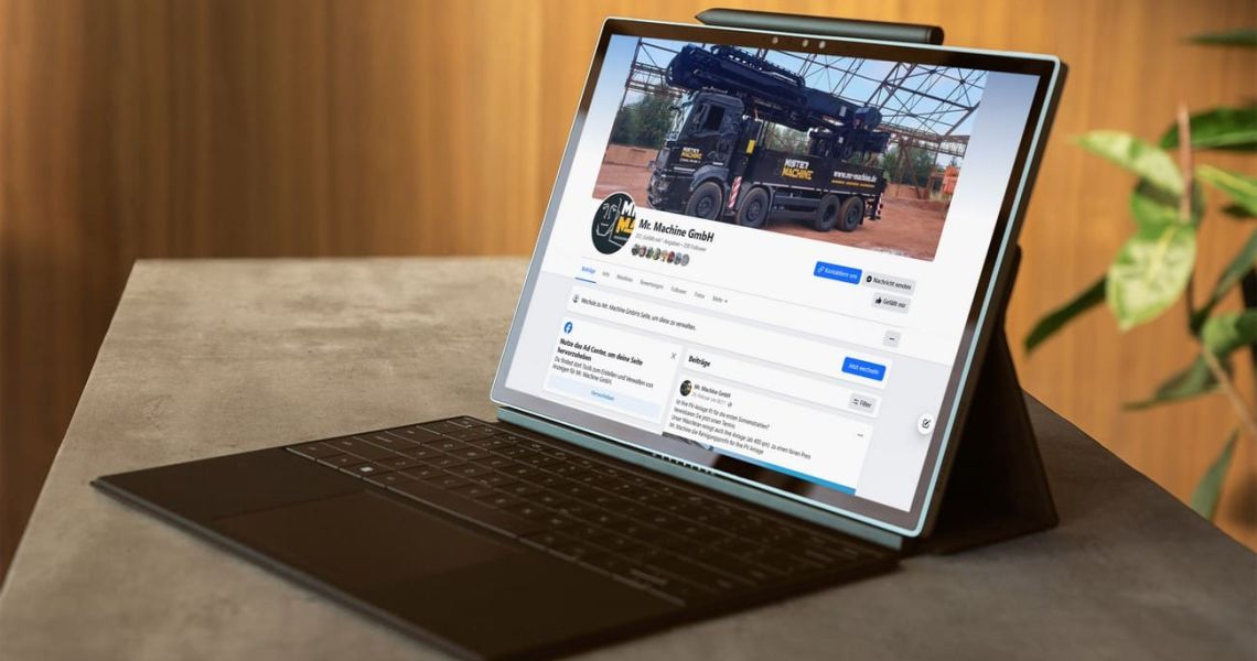 Social Media Auftritt für die Mr. Machine GmbH