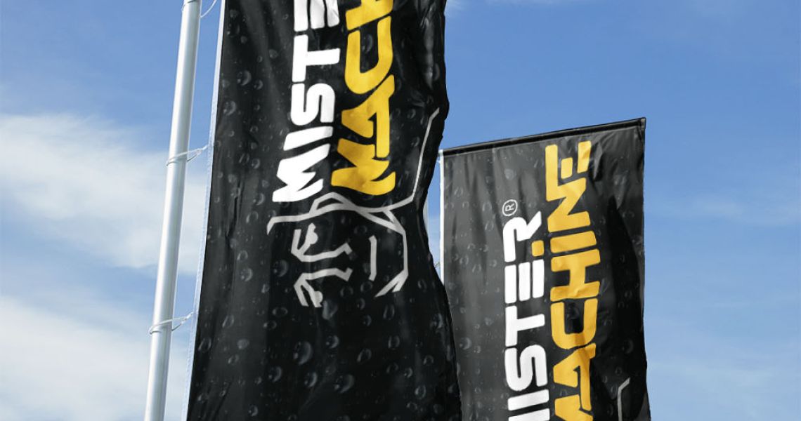 Fahnen für Mr. Machine