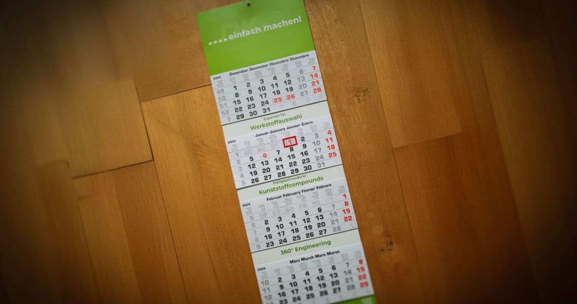 Neue 4-Monatswandkalender für DK Kunststoffservice