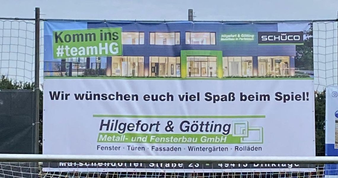 Passend zum Spiel der Werder Traditionself aus Bremen in Dinklage