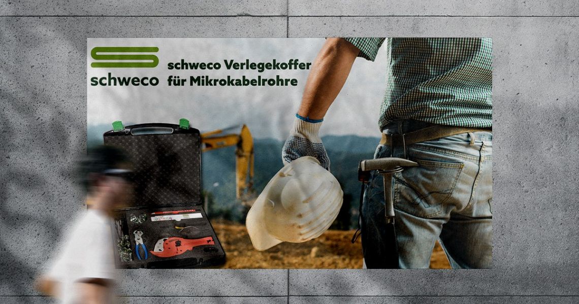 Neuer Produktbeileger für den schweco Verlegekoffer
