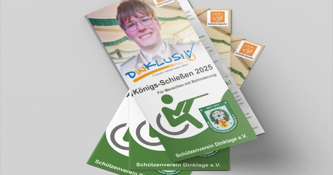 Neue Flyer für das Inklusionsschützenfest 2025