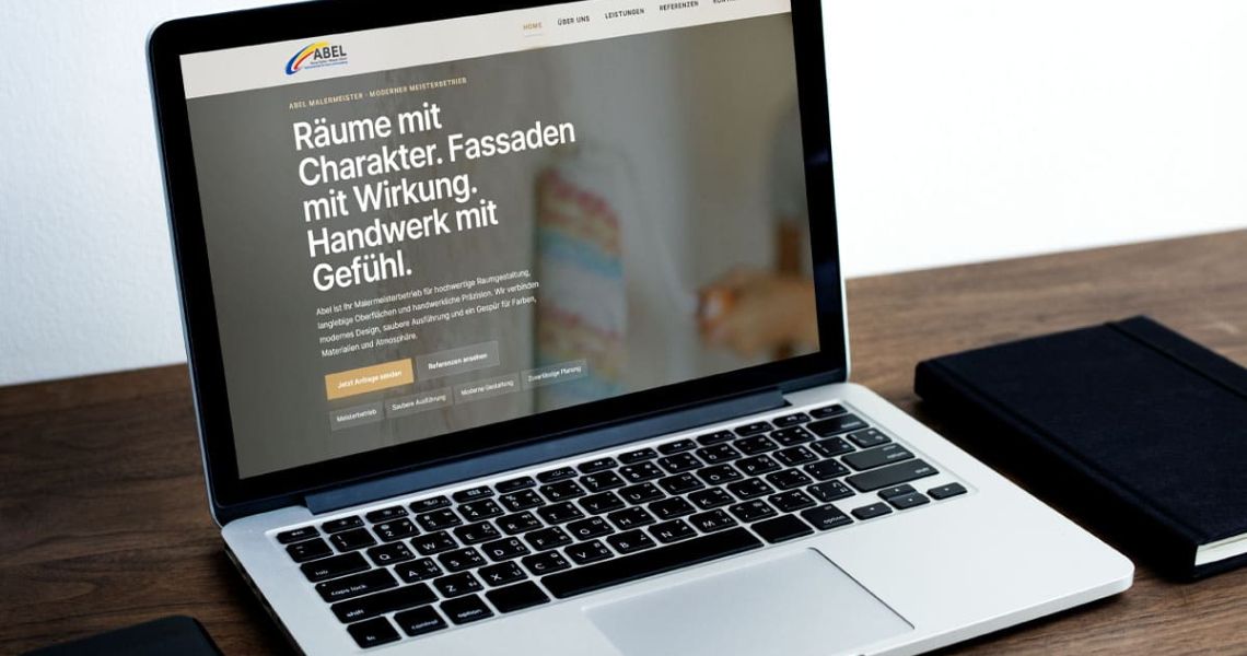 Moderner Webauftritt für meisterhafte Malerarbeiten in Dinklage